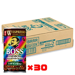 【30缶セット】サントリー BOSS（ボス） レインボーマウンテンブレンド 185g