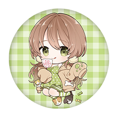 春風あめ 缶バッジ57mm