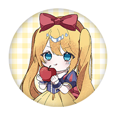 朱月星華 缶バッジ57mm